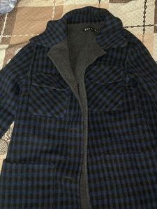 Stylish Plaid Overcoat
