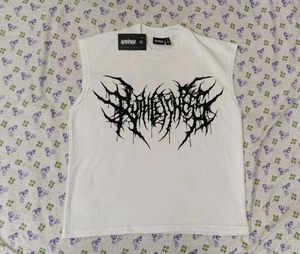 GENRAGE White Ruthless Boxy Vest