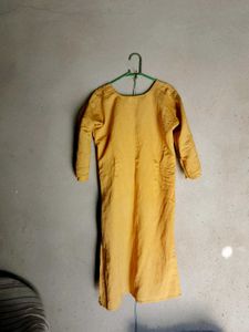 Gold Embroidered Kurti.Margine Available Hai