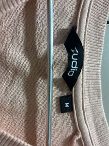 Peach Embroidered Top