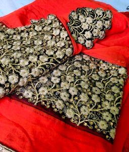 Heavywork✨Partywear Bootawork Lace Saree💕💐✨