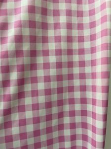Check Pink Flared Pants