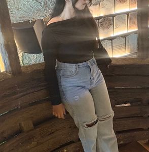 Black Long Sleeve Top