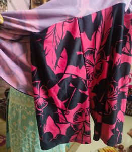 Floral Swimsuit Set With Matching Swimming Cap