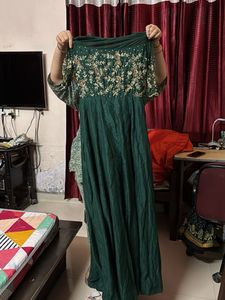 Elegant Green Ethnic Gown