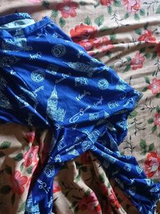 Blue Printed Top