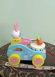 New Bunny Wooden Car Toy