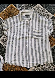 Striped Button-Down Shirt