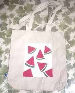 Hand-painted tote bag
