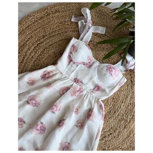 White Floral Dress