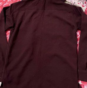 Men&#39;s Classic Burgundy Long-Sleeve Shirt