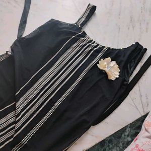 Black & White Striped Dress