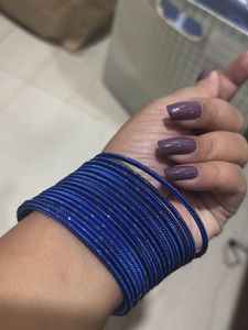 Metal Blue Bangle