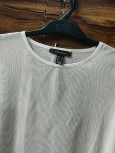 Sheer White Tshirt