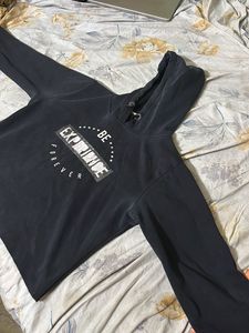 Classic Black Hoodie | Medium Size | Unbranded