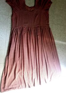 Patterned Burgundy Sundress