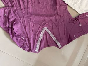 Purple Cotton Dress