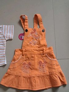 Dungaree Set For A Baby Girl