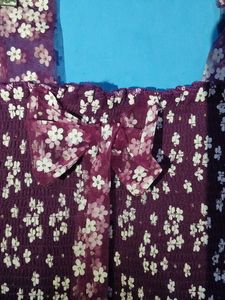 Floral Sheer Sleeve Top