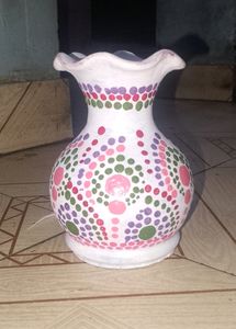 Hand Painted Flower Pot For Decor