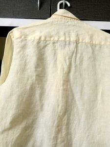 NEW RARE RABBIT lemon yellow Linen Shirt
