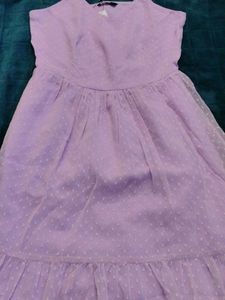 Lilac Swiss Dot Dress