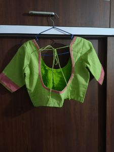 Red With Green Combination Saree