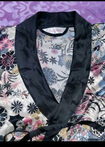 Imported Satin Night Robe For Women