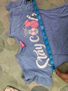 Stylish blue Cute top for 2 -4 years girl