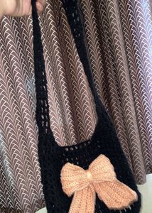 Crochet Bow Handbag