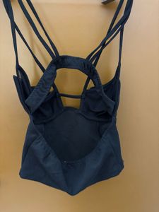 Newme Black Strappy Top