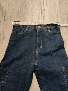 Ma1198 Red chilly cargo bootcut jeans waist 24 inc
