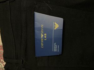 EMPORIO ARMANI Straight Fit Jeans Jet Black