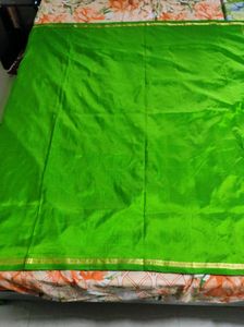 Leaf Green Silk Saree