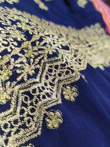 Navy Blue Embroidered Dress