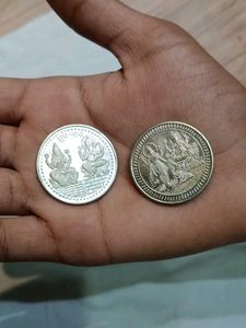 Silver Coin 2 Pcs