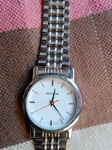 Sonata Silver Watch