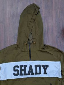 Shady Olive Green Pullover Jacket
