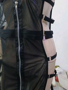 (666)Black Lingerie Bodysuit