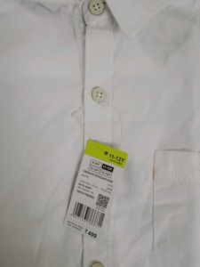 White Shirt Plain Boys 8 To 10 Years