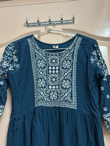 Casual Kurta Navy Blue