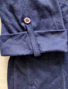 Max Blue Shrug attached Top