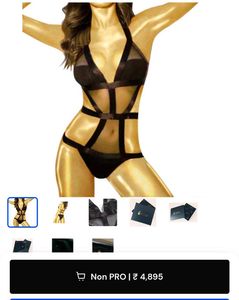 Black Mesh sexy bodysuit