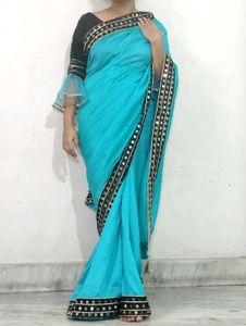 💙Heavy Partywear Saree + Blouse-Rs.999+Freebie🎁