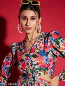 Floral Cutout Maxi Dress