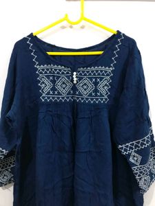 Navy Blue Short Kurthi 👗💙