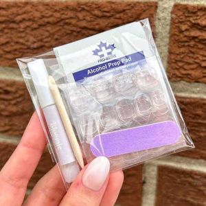 classy Nude Nail Set With ombre and Chrome Effect!