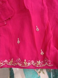 Pink Embroidered Kurta Set