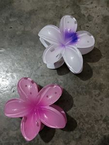 Korean Clutches Clips Flower Hibiscus (Pack-2