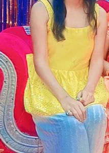 Cute Yellow Women Top